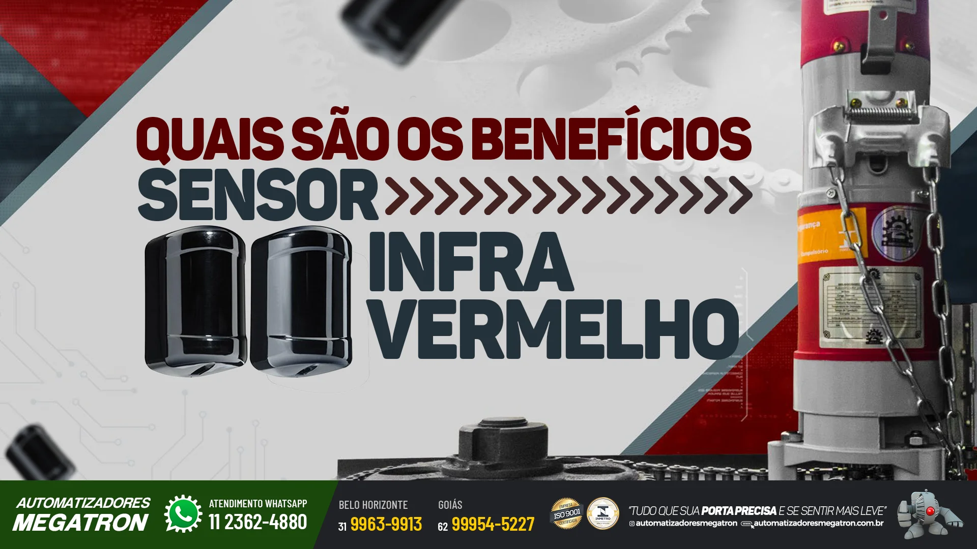 Quais são os benefícios do sensor infravermelho?