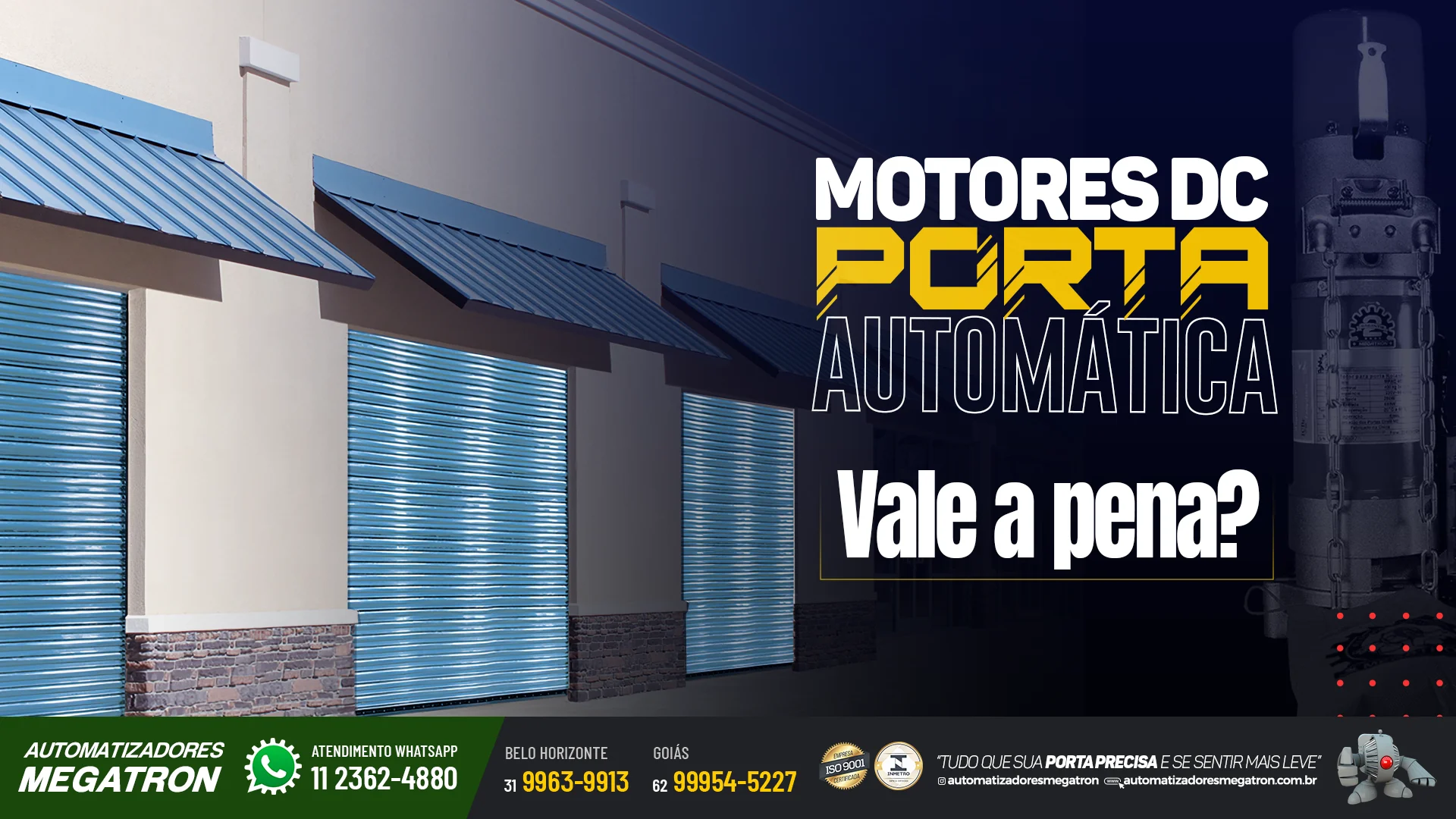 Motores DC para portas automáticas vale a pena?