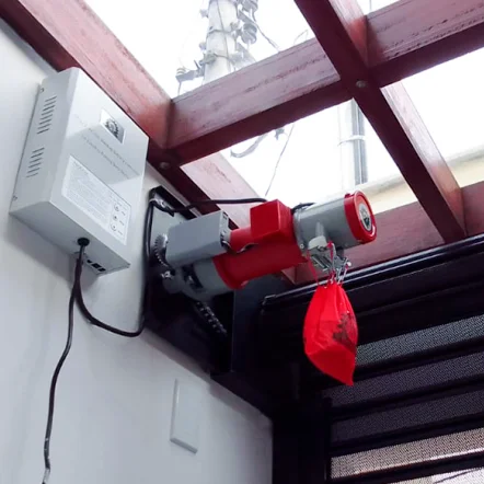automatizar porta de enrolar elétrica