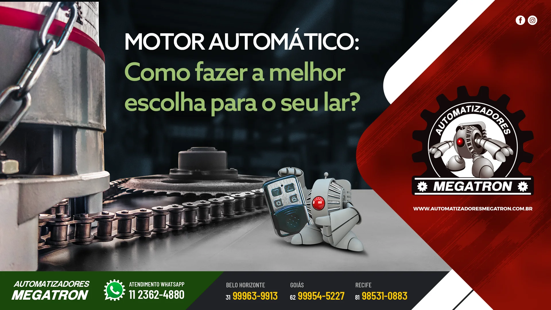Motor automático: Como fazer a melhor escolha para o seu lar?