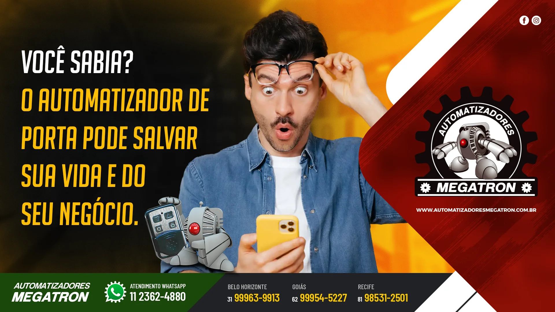 Você sabia? O automatizador de porta pode salvar sua vida e do seu negócio
