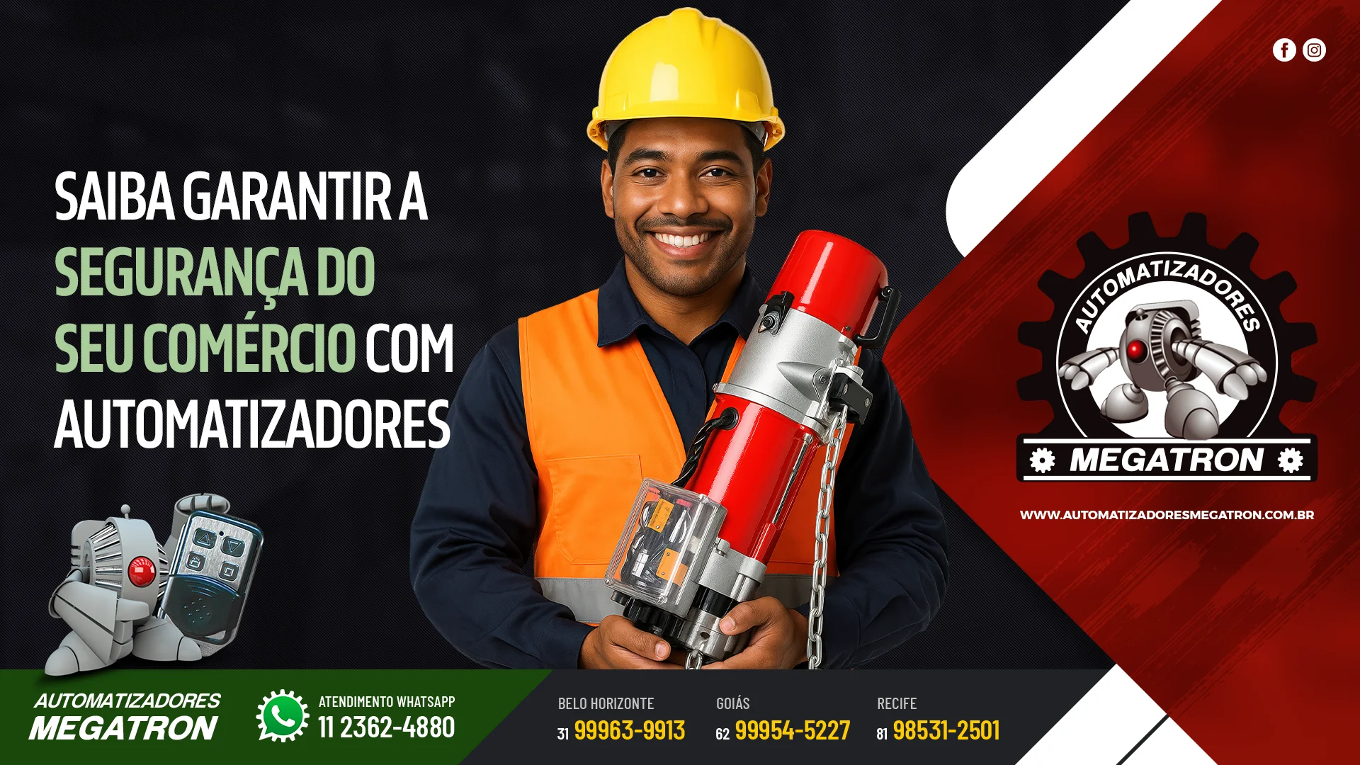 Como garantir a segurança do seu comércio com automatizadores de portas