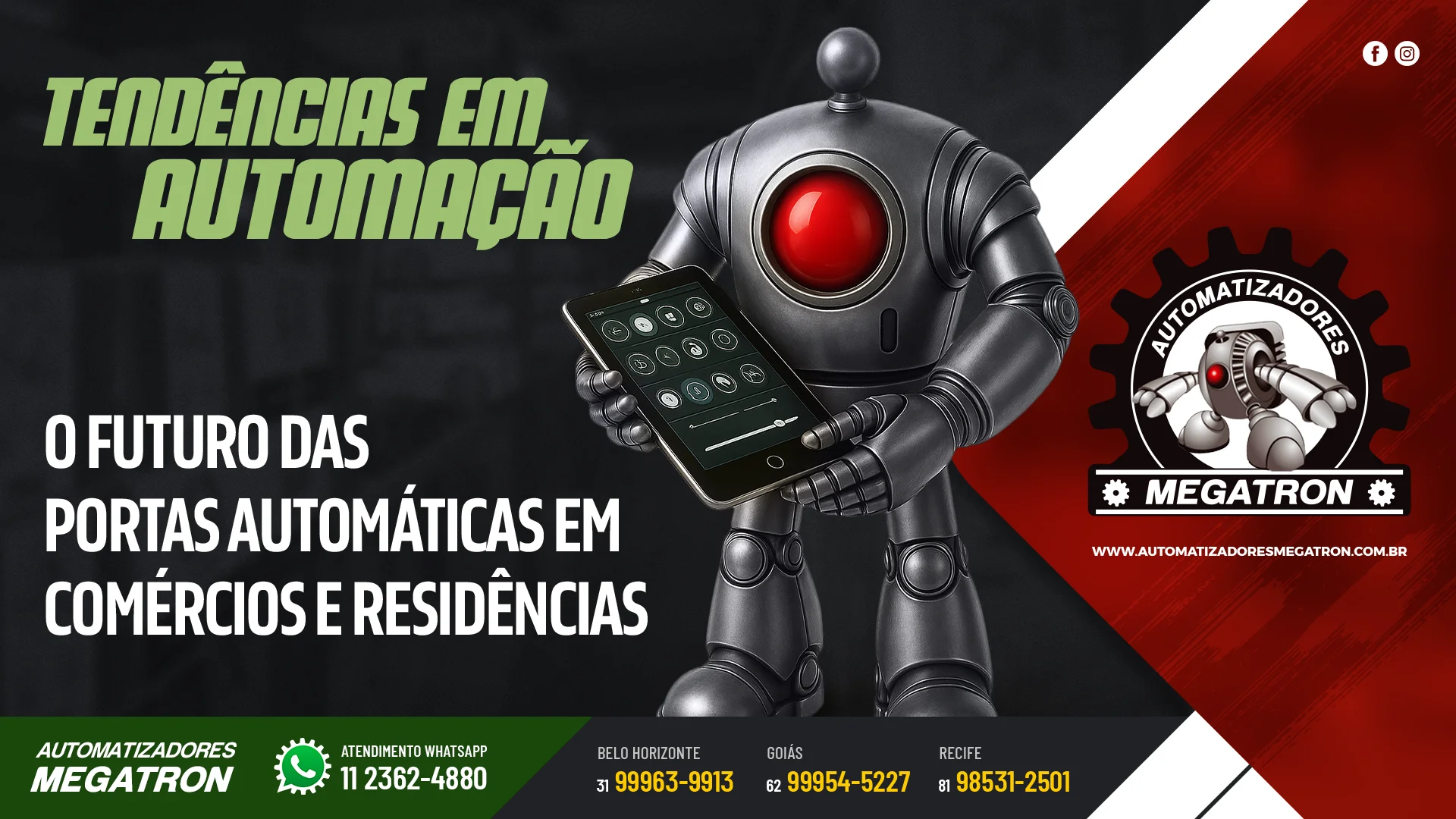 Tendências em automação: o futuro das portas automáticas em comércios e residências
