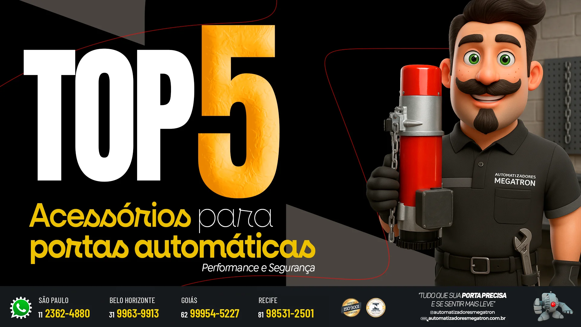Acessórios para portas automáticas