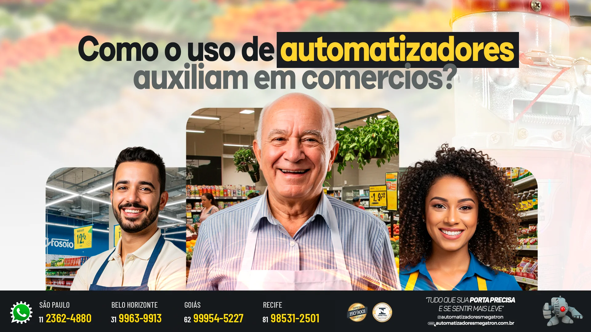 Como uso de automatizadores auxiliam em comércios?
