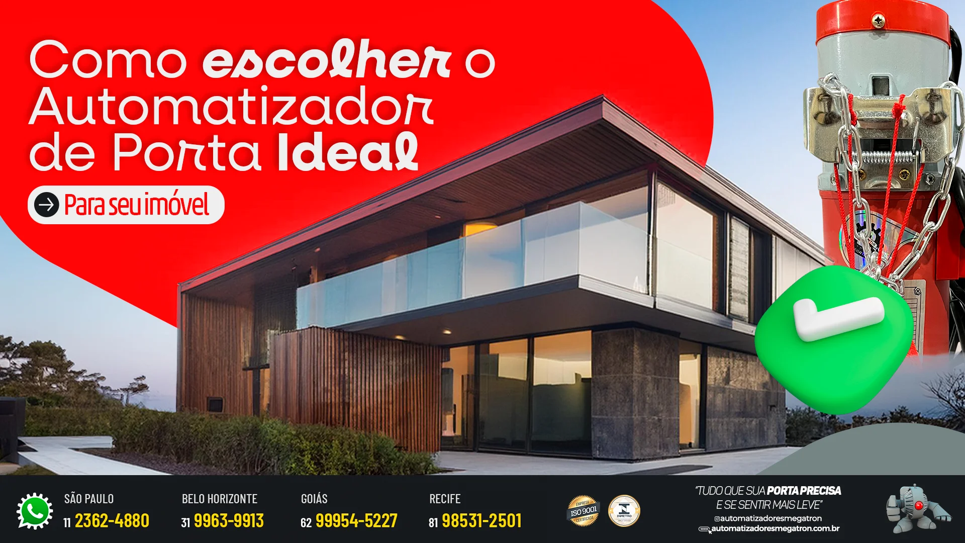 Como escolher o automatizador de porta ideal para o seu tipo de imóvel