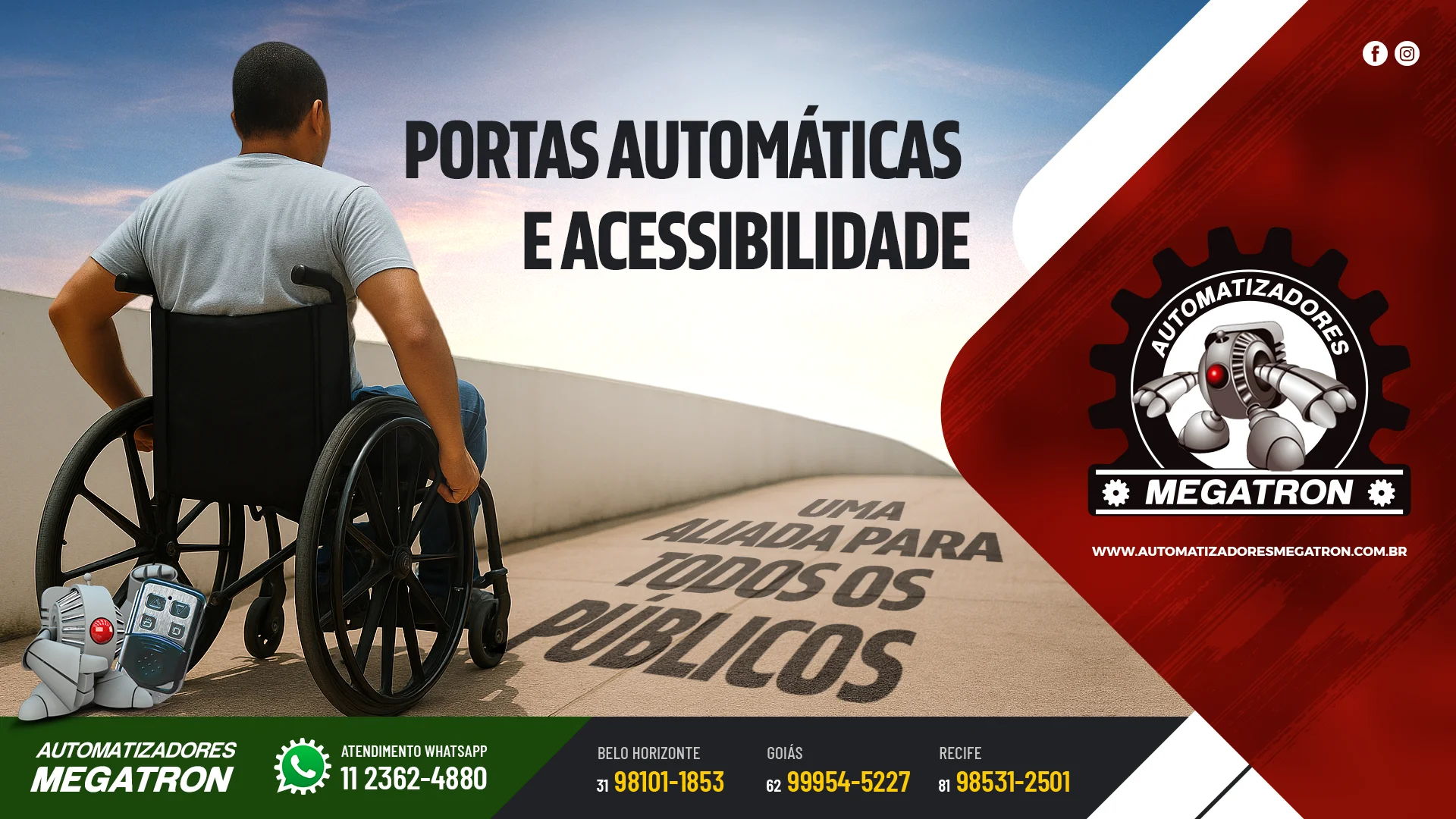 Portas automáticas e acessibilidade: uma aliada para todos os públicos 