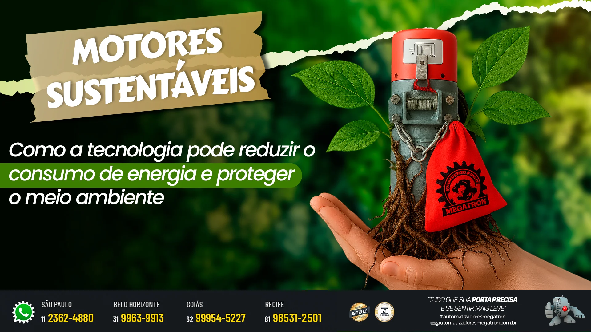 Motores sustentáveis: como a tecnologia pode reduzir o consumo de energia e proteger o meio ambiente