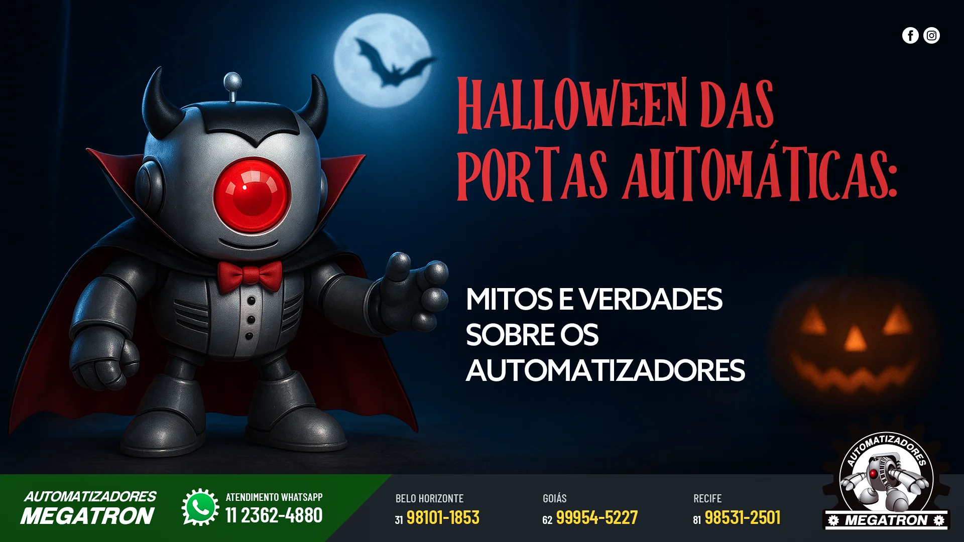 Halloween das portas automáticas: mitos x verdades sobre automatizadores