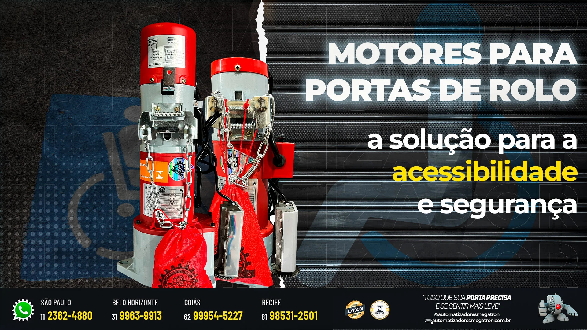 Motores para portas de rolo