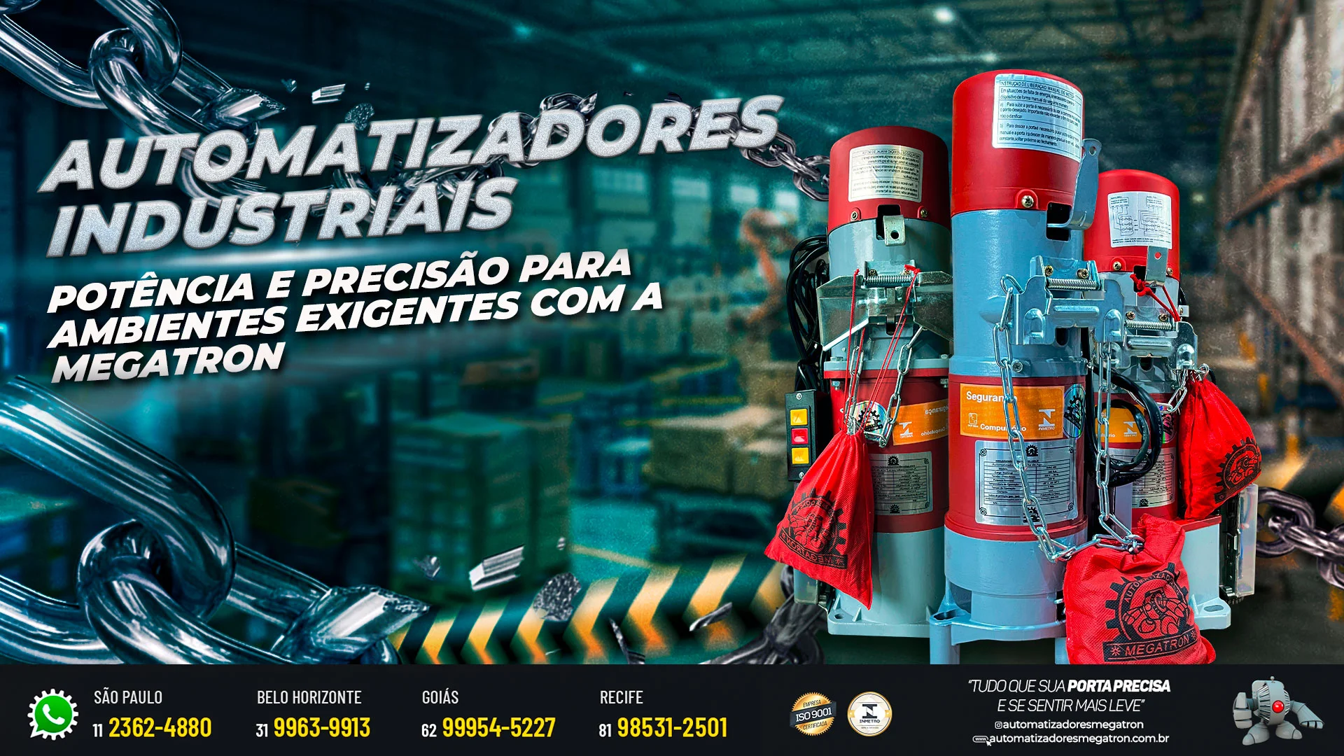 Automatizadores industriais: potência e precisão para ambientes exigentes com a Megatron